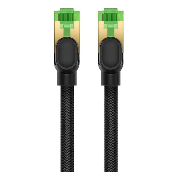 BASEUS HURTIGT RJ45-NETVÆRKSKABEL. 8 40GBPS 1M FLETTET SORT