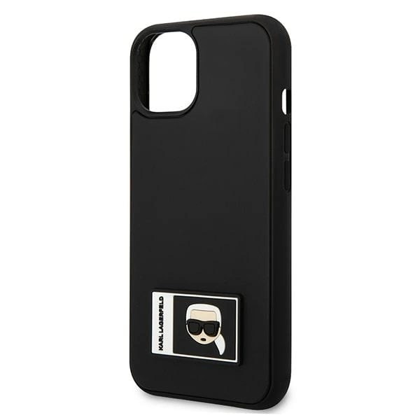 KARL LAGERFELD IKONIK PATCH COVER TIL IPHONE 13 - SORT
