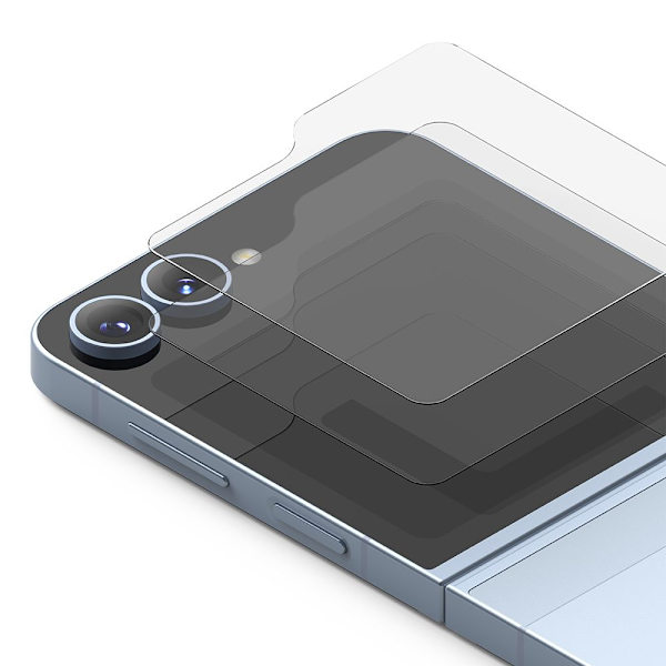 HERDET GLASS RINGDEKSEL DISPLAY 2-PACK GALAXY, FLIP 6 CLEAR