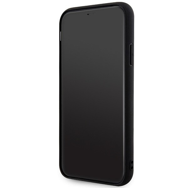 Karl Lagerfeld gummi Karl Head 3D-deksel KLHCN613DRKNK for iPhone 11 / Xr - Svart