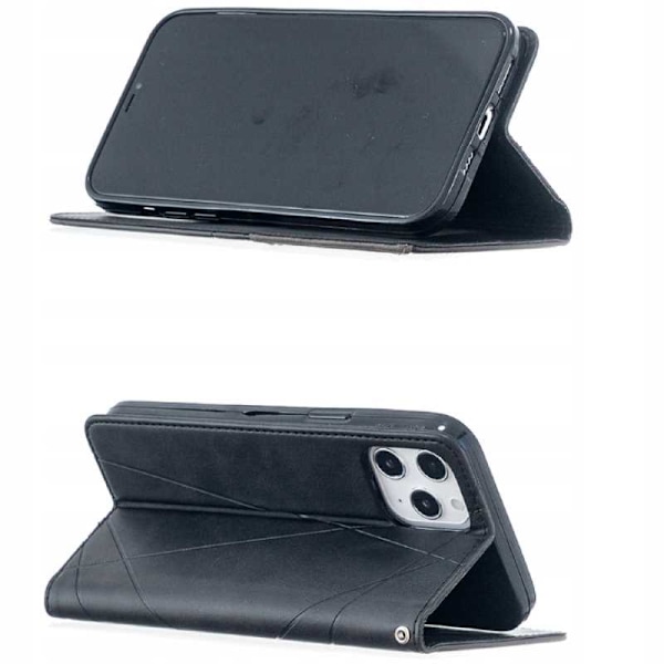 Zaps Origami-Fodral För Iphone 12 Pro Max Svart Skydd