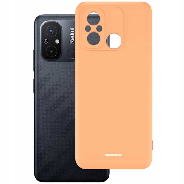 Spacecase Silikonfodral För Xiaomi Redmi 12C Orange