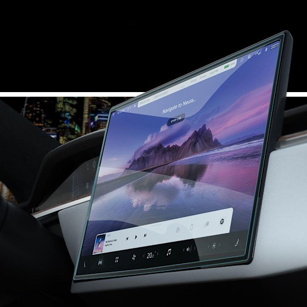 HÆRDET GLAS SPIGEN GLAS.TR "EZ FIT" TESLA MODEL X 2022 / MODEL S 2021 SORT