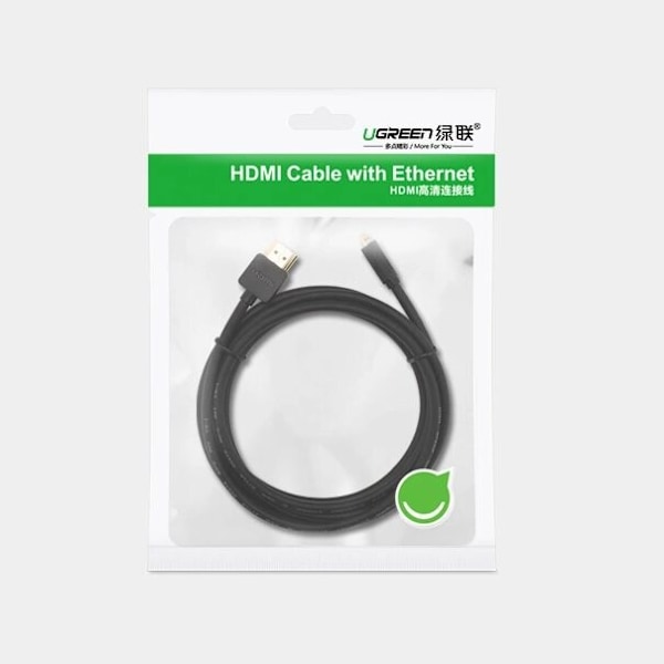 Ugreen HD127 micro HDMI - HDMI 2.0 kabel 1 m - svart