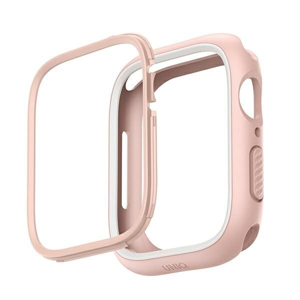UNIQ-deksel Moduo Apple Watch Series 4/5/6/7/8/SE 44/45 mm rosa-hvit/rød-hvit