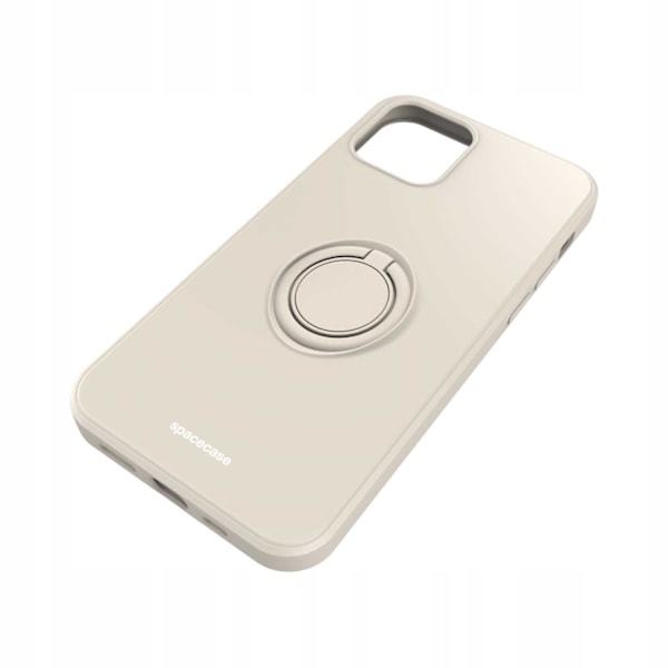 Spacecase Silikon Ringfodral För Iphone 12 12 Pro Bone Case