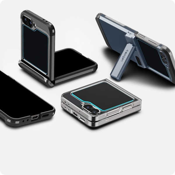 HÆRDET GLAS SPIGEN GLAS.TR "EZ FIT" 2-PACK GALAXY MED FLIP 6 CLEAR