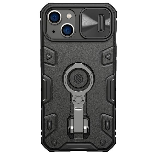 Nillkin CamShield Armor Pro Magnetic Case iPhone 14 Plus MagSafe pansret deksel stativ ring svart