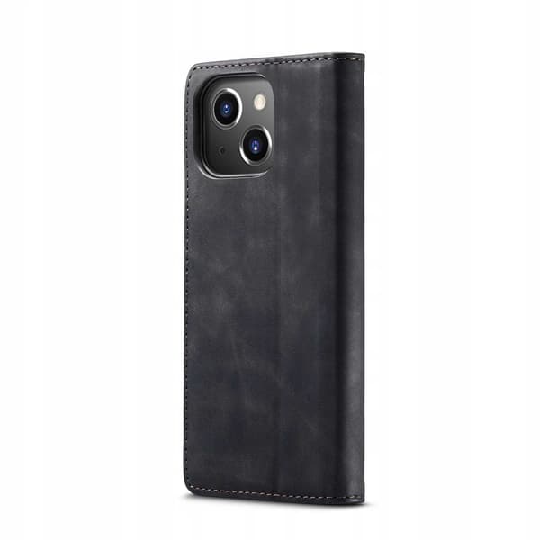 Spacecase Plånboksfodral Till Iphone 14 Plus Svart Skydd Med Gummi