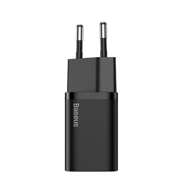 Baseus Super Si 1C hurtiglader USB Type C 25W Power Delivery Quick Charge svart (CCSP020101)