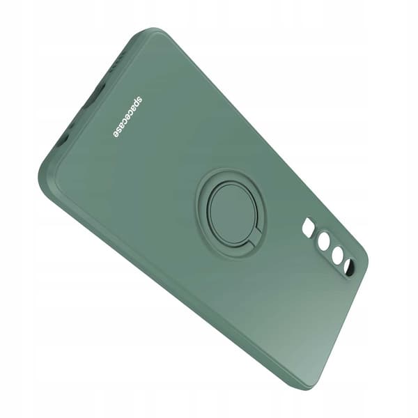 Spacecase Silikonecase Ring För Huawei P30 Green