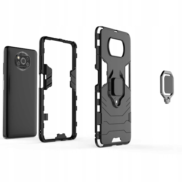 Spacecase Case Cover För Poco X3 Nfc Pro Svart X-Ring