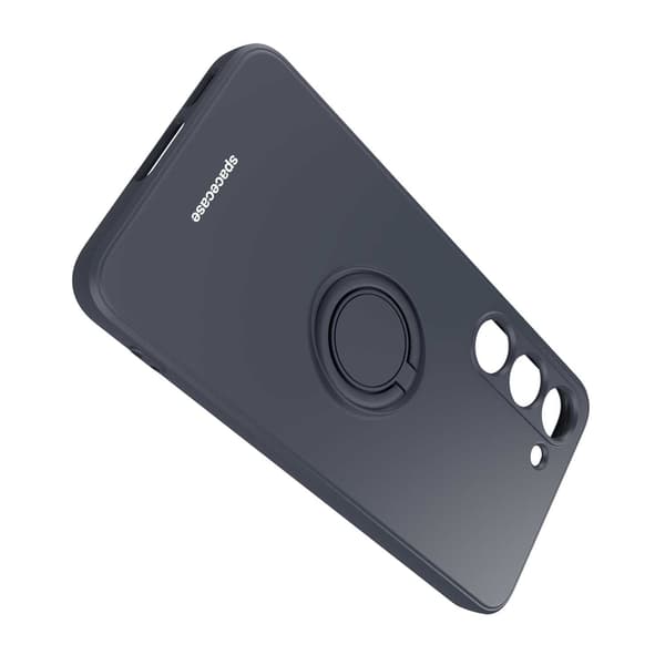 Spacecase Silikon Ringfodral För Samsung Galaxy S23 Svart