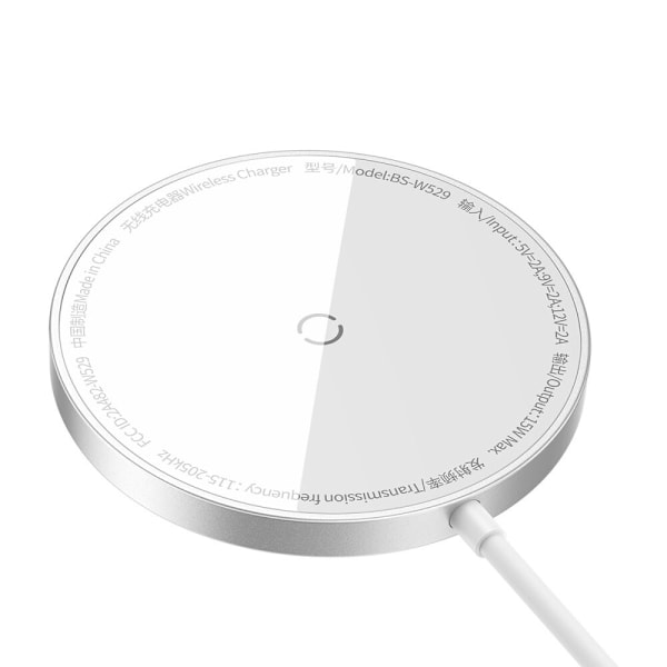 Baseus Simple Mini3 induktiv lader 15W sølv