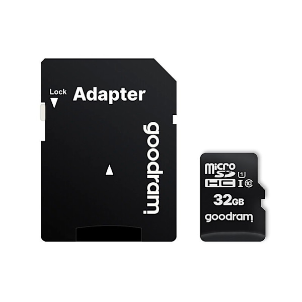 GOODRAM MICROCARD 32 GB MICRO SD HC UHS-I MEMORY CARD CLASS10 SD ADAPTER