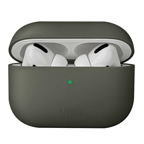 UNIQ Lino AirPods Pro Silikonetui grå/grå mose