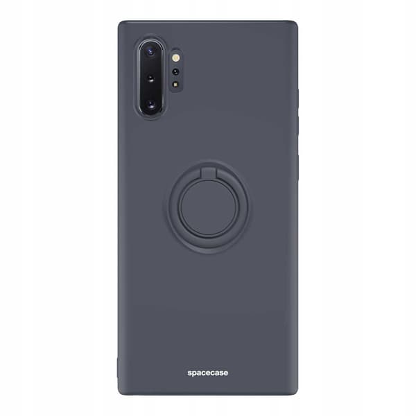 Spacecase Silikonecase Ring För Samsung Galaxy Note 10+ Svart