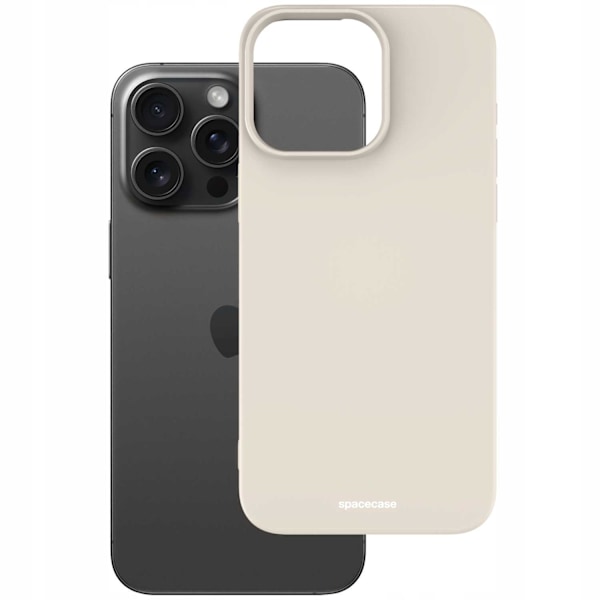 Spacecase Silikonecase För Iphone 15 Pro Max Case Bone Cover
