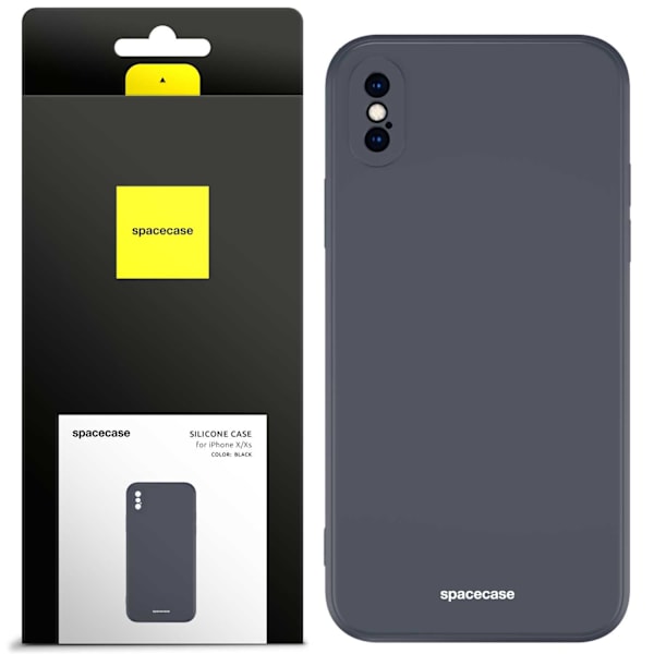 Spacecase Silikonfodral För Iphone X Xs, Svart