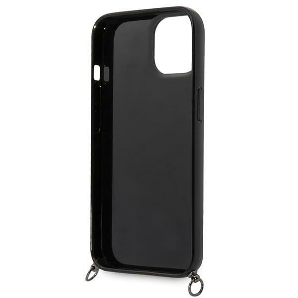 Karl Lagerfeld KLHCP14SSSTTP Deksel for iPhone 14 Hard Deksel - Rosa Farge Stripes Strap