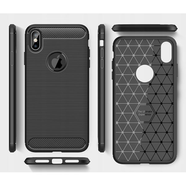 Spacecase Carbon Case För Iphone X Xs Svart Fodral Skydd