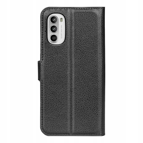 Litchi-Fodral För Motorola G52 G82 Svart