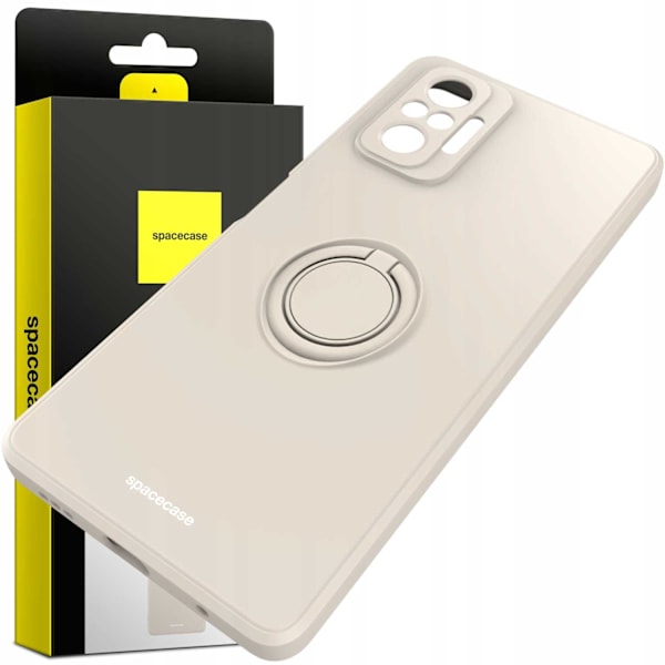 Spacecase Silikon Ringfodral För Xiaomi Redmi Note 10 Pro Bone Case