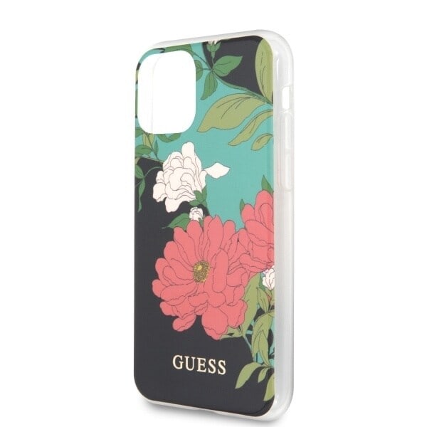 Guess GUHCN58IMLFL01 iPhone 11 Pro svart/svart N°1 Flower Collection