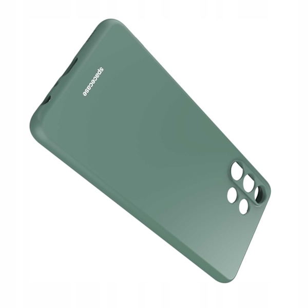 Spacecase Silikonfodral För Samsung Galaxy A32 4G Mörkgrön