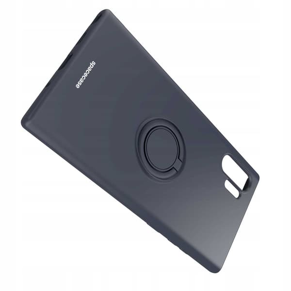 Spacecase Silikonecase Ring För Samsung Galaxy Note 10+ Svart