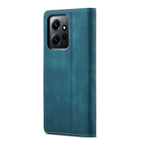 Spacecase Plånboksfodral Till Xiaomi Redmi Note 12 4G Blåt Skydd