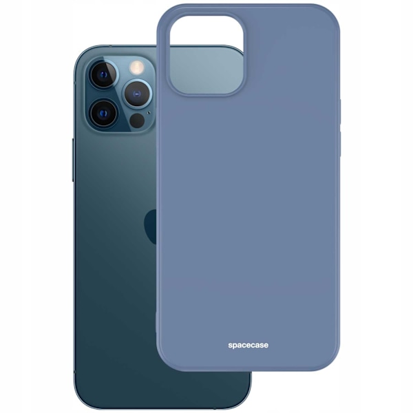 Spacecase Silikonfodral För Iphone 12 Pro Max Blåt Skydd