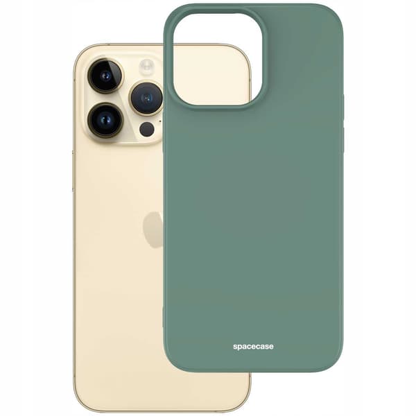 Spacecase Silikonfodral För Iphone 14 Pro Max Mörkgrön