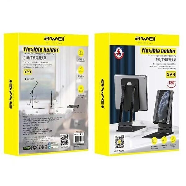 AWEI X23 skrivbordshållare svart/svart