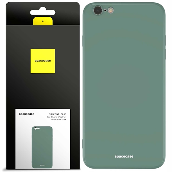 Spacecase Silikonfodral För Iphone 6 6S Plus Mörkgrönt Skydd