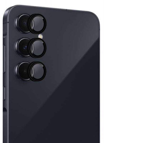 Rymdfodral Härdat Glas För Samsung Galaxy A55 5G Camera Ring Svart