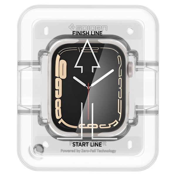 SPIGEN PROFLEX HYBRID GLAS "EZ FIT" 2-PACK APPLE WATCH 7/8 (45 MM)
