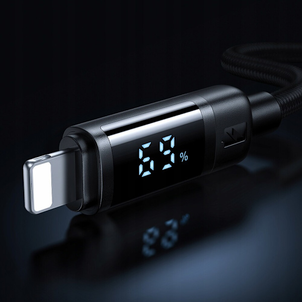 MCDODO LADDARE USB LIGHTNING-KABEL SNABBLADDNING IPHONE 1M LED