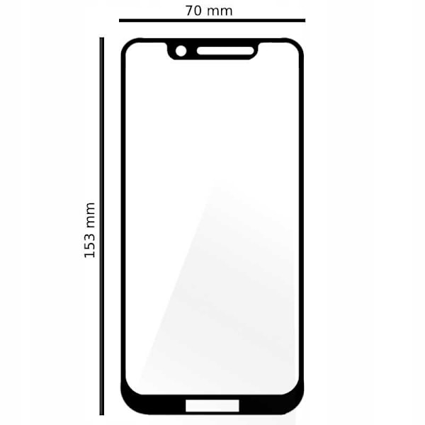 Spacecase Härdat Glas 5D För Motorola G7 Play Moto Protective