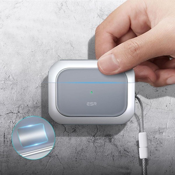 ESR ORBIT HALOLOCK MAGSAFE APPLE AIRPODS PRO 1/2 HVIT