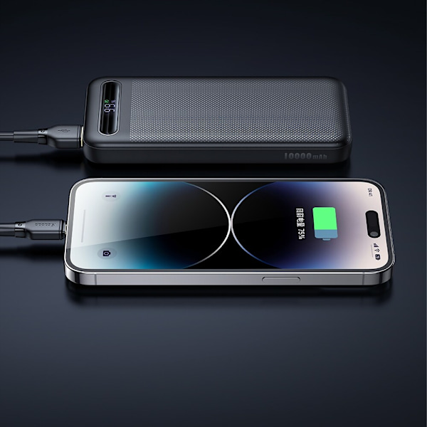 MCDODO POWERBANK 10000MAH MED 3X DISPLAY USB-C 22,5W + USB-C-KABEL