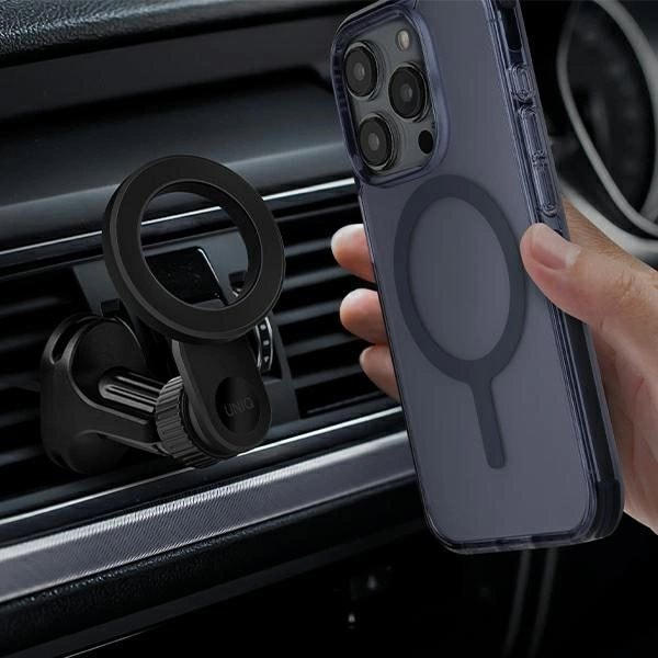 UNIQ Trelix Car magnetisk bilhållare för galler? lufttillförsel - svart