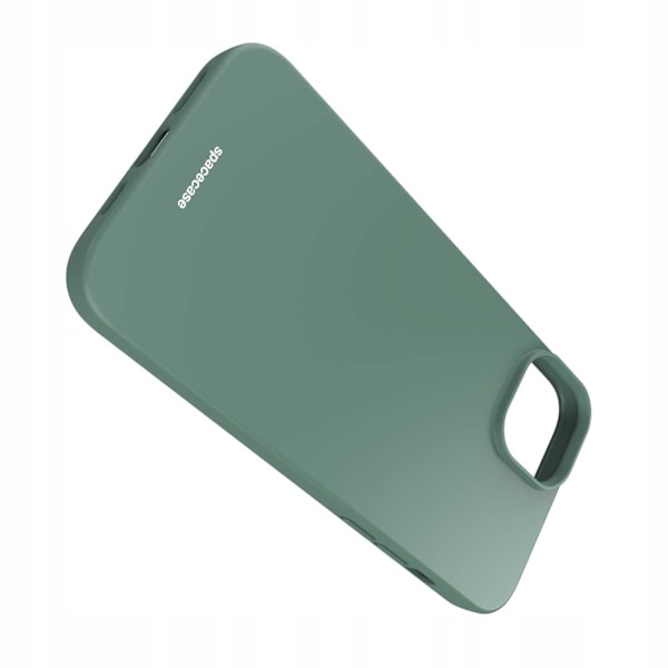 Spacecase Silikonfodral För Iphone 15 Plus Mörkgrön