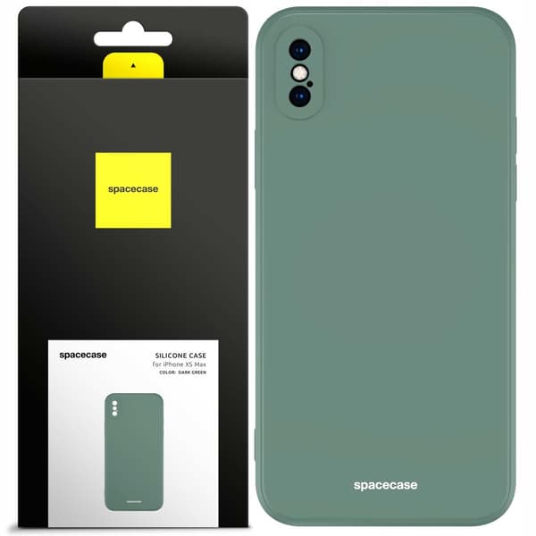 Spacecase Silikonfodral För Iphone Xs Max Mörkgrön