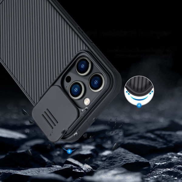 NILLKIN CASE CAMERA COVER TIL IPHONE 14 PRO BLUE