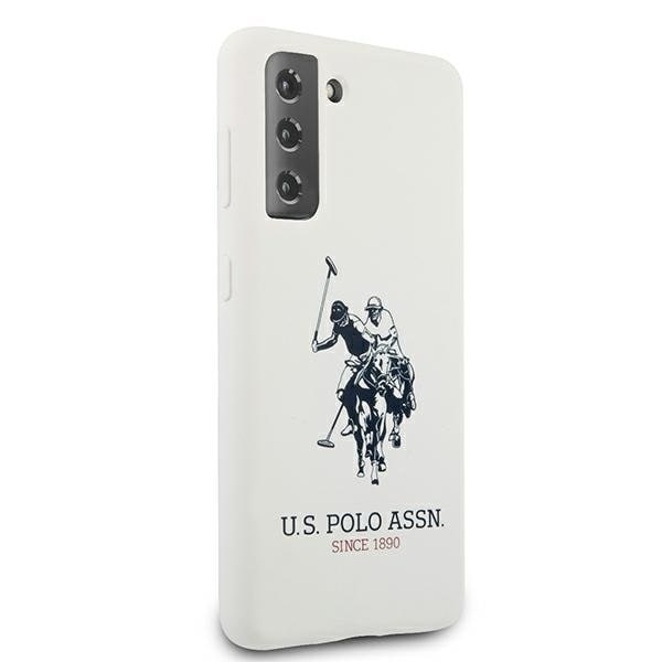 Saken med USA Polo Assn. Silikonlogo på Samsung Galaxy S21+ - hvit