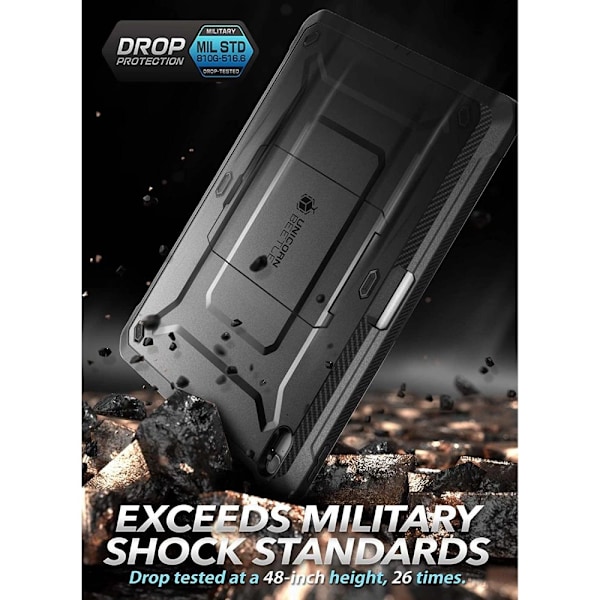 SUPCASE UNICORN BEETLE PRO ETUI TIL IPAD 10.9'' 2022 - SORT