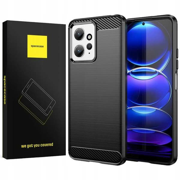 Spacecase Case Cover För Xiaomi Redmi Note 12 4G Svart