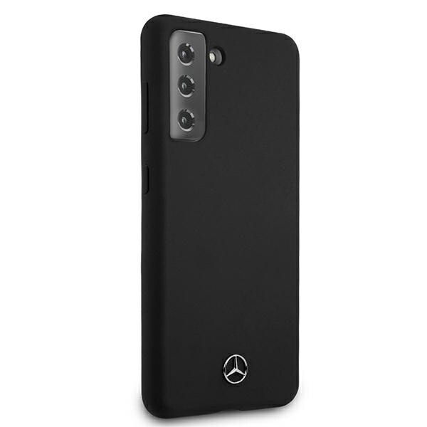 MERCEDES SILICONE LINE ETUI TIL SAMSUNG GALAXY S21+ - SORT