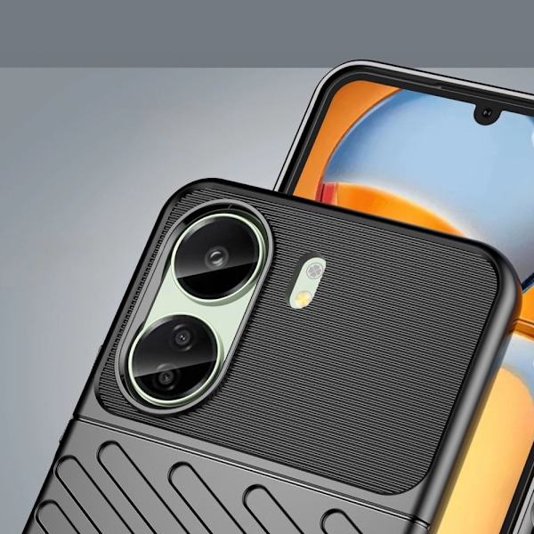 Thunder Case Armored Case for Xiaomi Redmi 13c - Svart